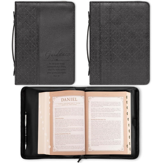 GUIDANCE BLACK CLASSIC MEDIUM BIBLE CASE