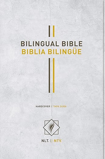 Bilingual Bible / Biblia bilingüe NLT/NTV (Hardcover, Gray)