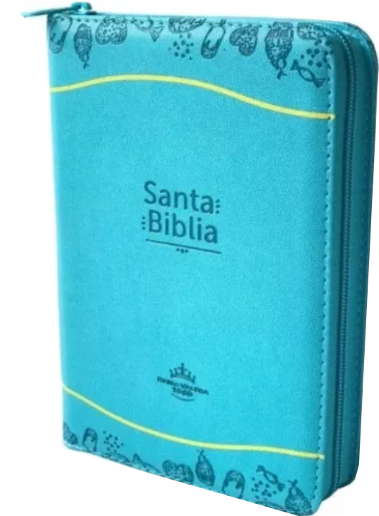 Biblia Compacta Turquesa Cierre Index RVR 1960