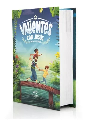 Biblia Compacta Ilustrada Valientes con Jesús, Reina-Valera Contemporánea RVC, tapa dura a color Tapa dura