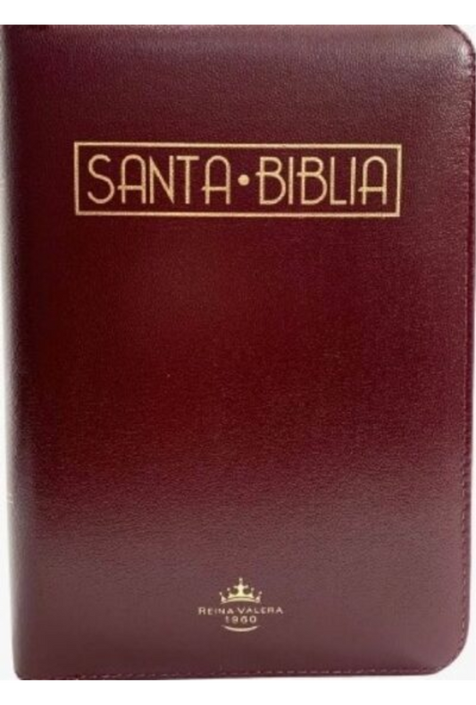 Biblia Compacta Pequeña Vino Cierre e Index RVR 1960