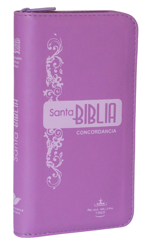 Biblia Chequera Rosa con Cierre e Index RVR1960